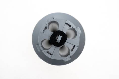 A close up of the top part of a lego disc